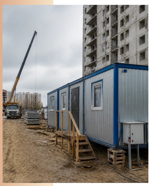 Аренда строительных вагончиков для рабочих в Дивногорске